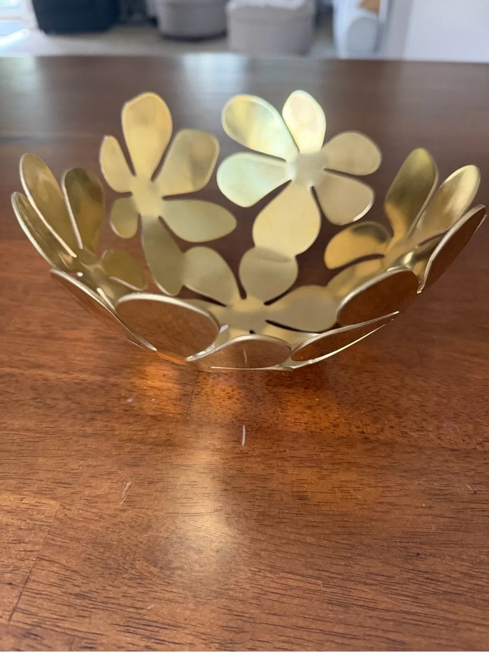Vintage IKEA Stockholm Flower Bowl Gold Brass Monika Mulder 1999 MCM Retro 8